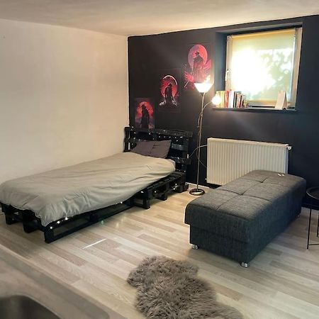 Pallet Bed With Lights Small Studio Kluž Exteriér fotografie